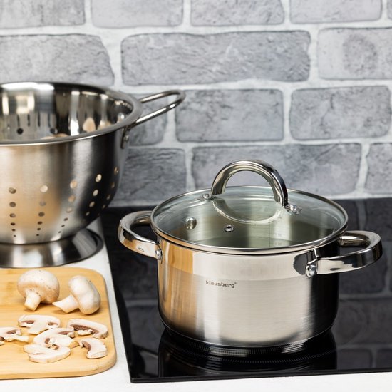 Klausberg kookpan - met deksel - 1,0 liter - Ø14 cm