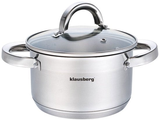 Klausberg kookpan - met deksel - 1,0 liter - Ø14 cm