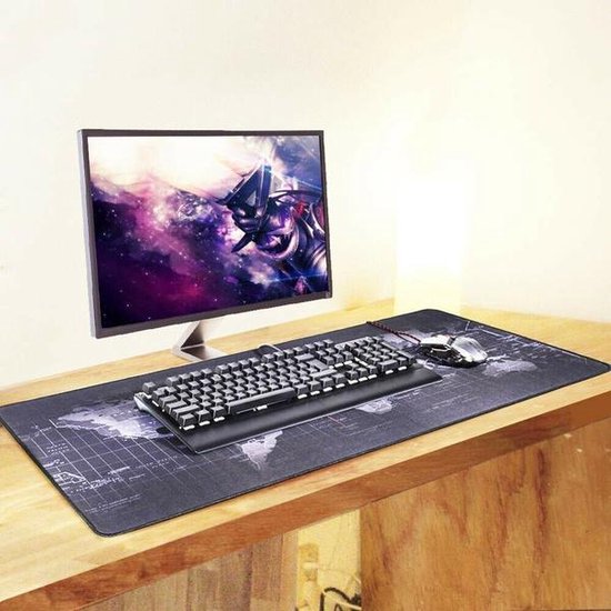 Muismat - XXL gaming kantoor - grijs