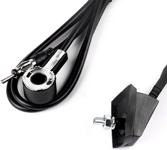 Amio universele auto-antenne - met voet - 41 cm - 1,4 m kabel