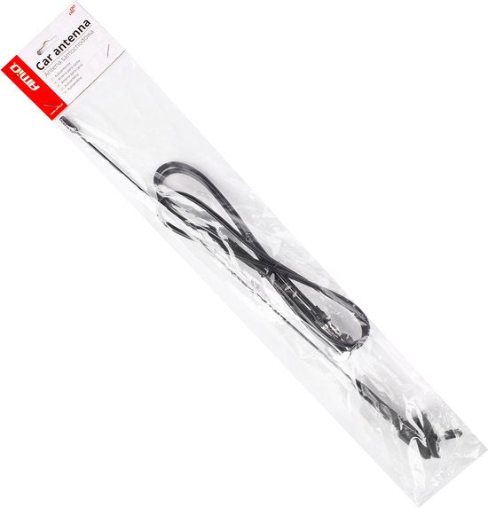 Amio universele auto-antenne - met voet - 41 cm - 1,4 m kabel