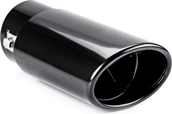 Amio uitlaat sierstuk - universeel eindstuk - RVS - Zwart