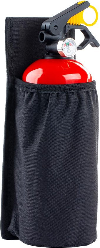 AMiO brandblusser houder - klittenband 1kg muurbevestiging - Zwart