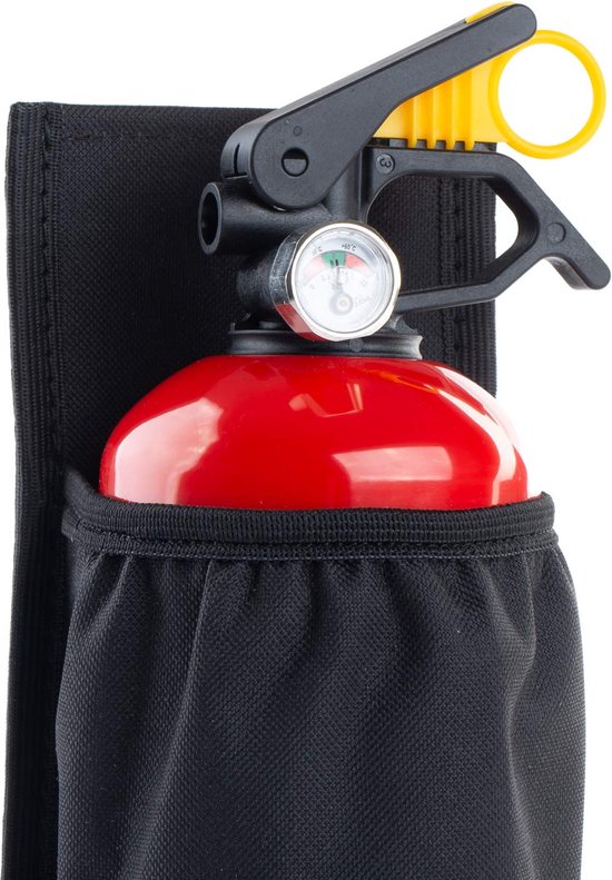 AMiO brandblusser houder - klittenband 1kg muurbevestiging - Zwart