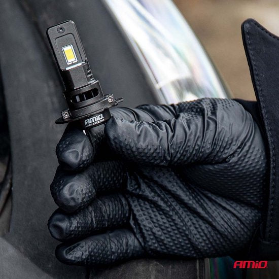 AMiO F25 Black Edition LED headlight bulbs - H7 - 12/24V - 7646 lumen 6000K daylight white - full CANbus