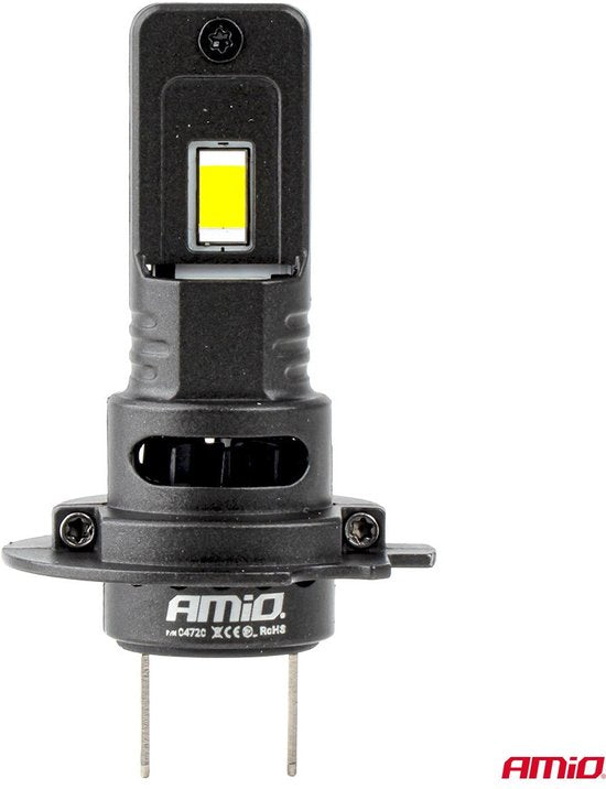AMiO F25 Black Edition LED headlight bulbs - H7 - 12/24V - 7646 lumen 6000K daylight white - full CANbus