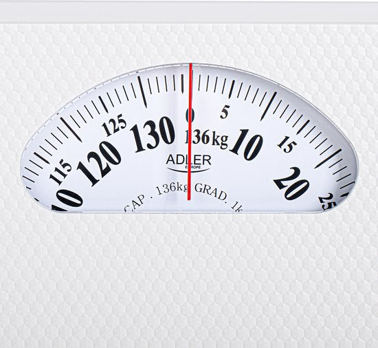 Adler AD 8179 bathroom scale - mechanical square - White