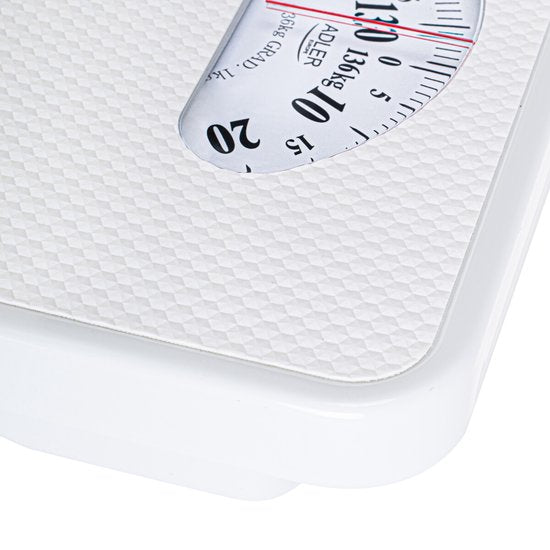 Adler AD 8179 bathroom scale - mechanical square - White