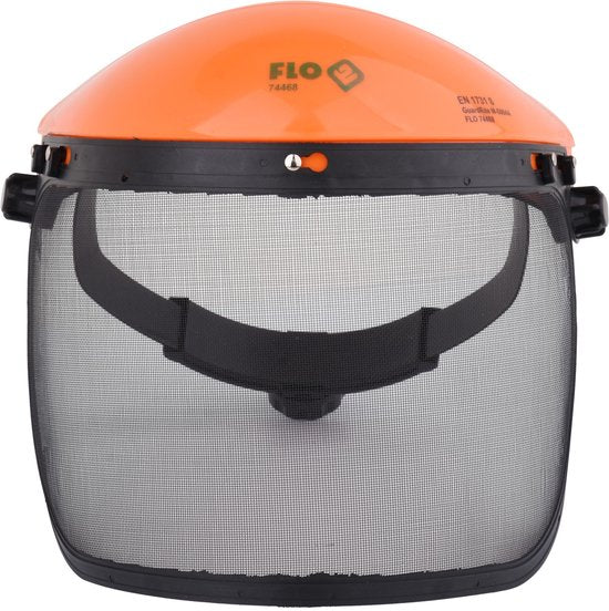 FLO gezichtsmasker 74468 - metalen net - PE materiaal - verstelbare sluiting