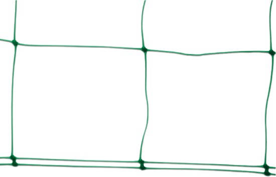 Plantennet set van 2 - steungaas maas 17×15 cm - 10 meter - Groen