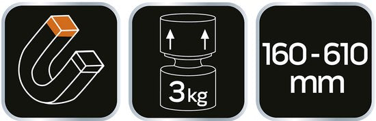 NEO magnetische pick-up - uitschuifbaar - max 3 kg