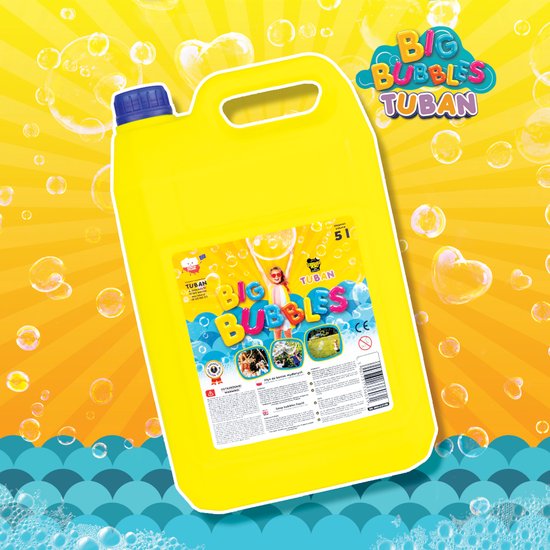 Tuban bellenblaas vloeistof - grote bellen - 5 liter navulling