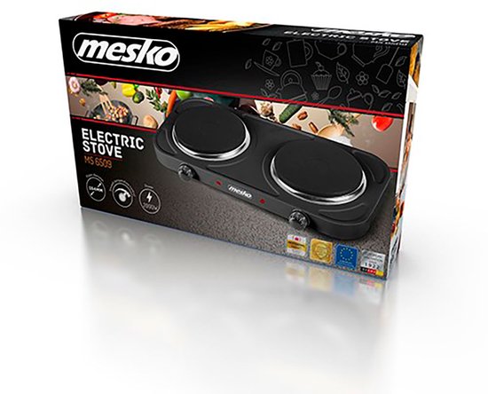 Mesko MS 6509 kookplaat - elektrisch dubbel - 2000 watt