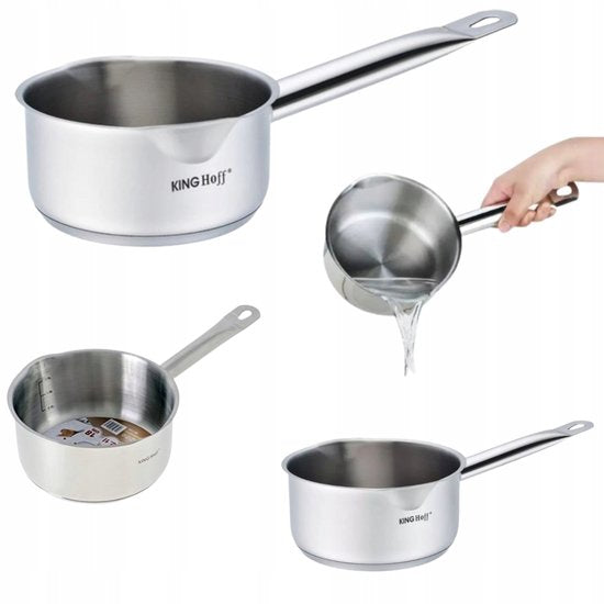Kinghoff 1124 saucepan - Ø14 cm - all heat sources - stainless steel