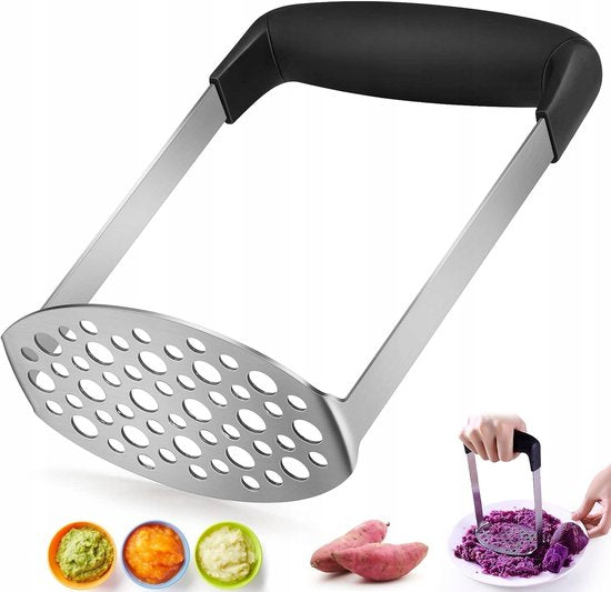 Kinghoff pureestamper - ergonomische anti-slip handgreep