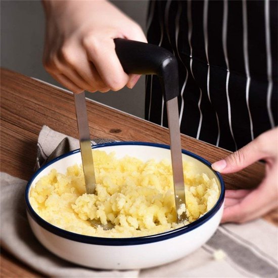 Kinghoff pureestamper - ergonomische anti-slip handgreep