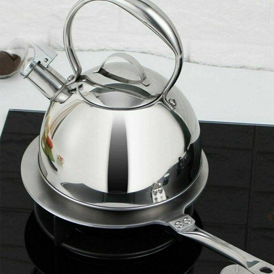 Kinghoff adapterplaat - inductiekookplaten Ø23 cm - handvat - roestvrij staal