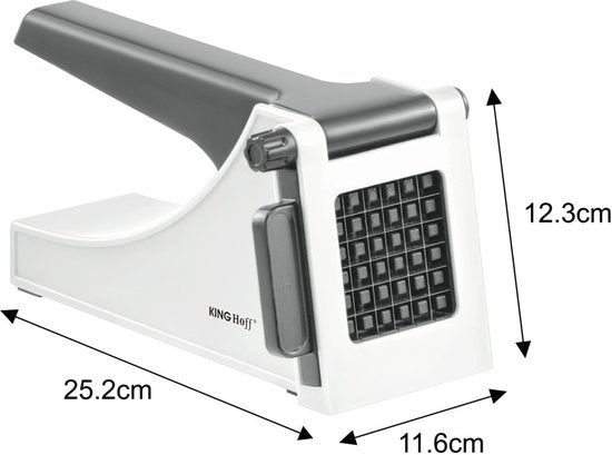 Kinghoff frietsnijder - 36×10 mm stukken - RVS messen