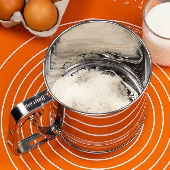 Kinghoff bloemzeef - handmatig ø10 cm 350 g - RVS