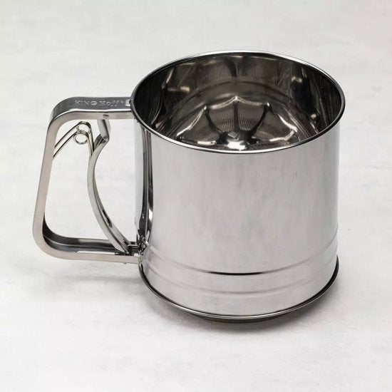 Kinghoff bloemzeef - handmatig ø10 cm 350 g - RVS