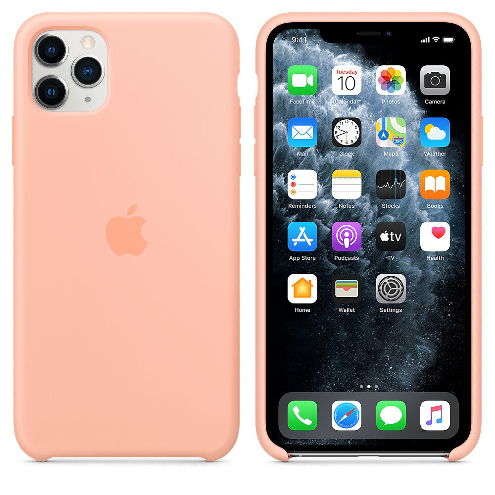 Apple iPhone 11 Pro Max Silicone Case  - Oranje