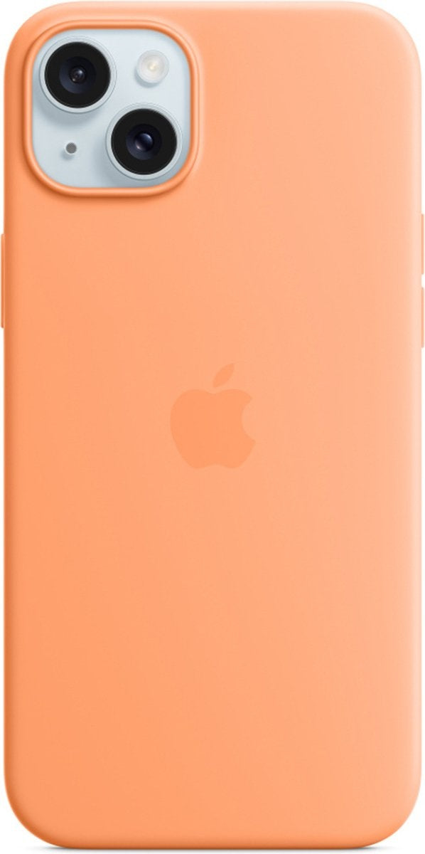 Apple iPhone 15 Plus Silicone Case met MagSafe - Oranje