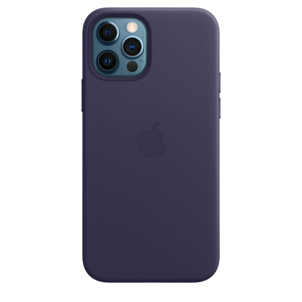 Apple iPhone 12/12 Pro Leather Case met MagSafe - Deep Violet