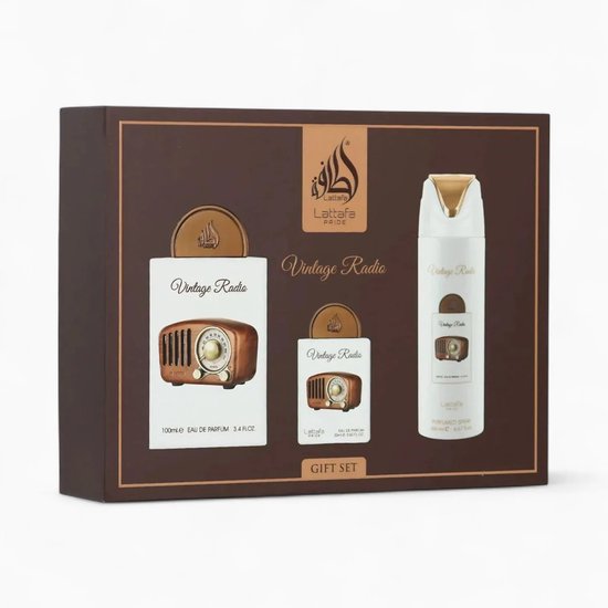 Lattafa eau de parfum geschenkset - Pride Vintage Radio