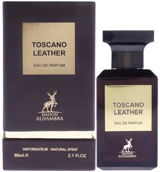 Maison Alhambra Toscano Leather eau de parfum - leer en houtachtige noten - 80 ml