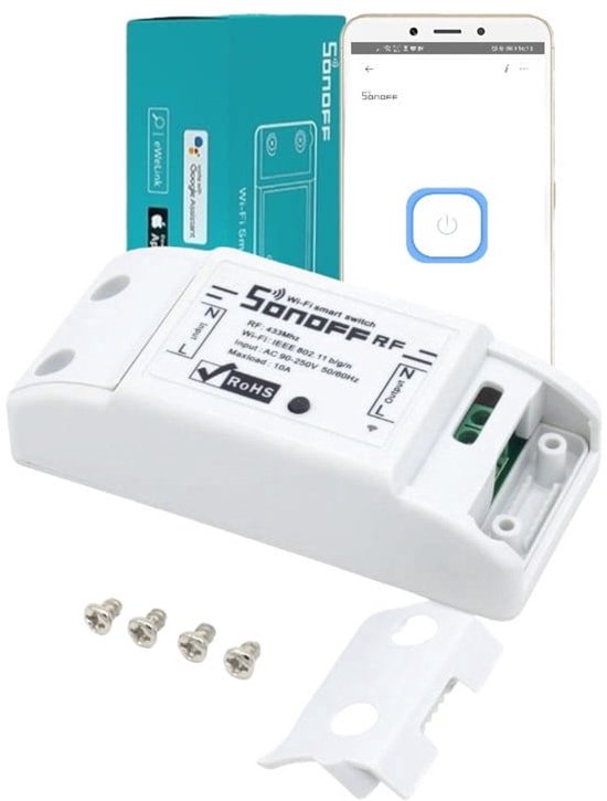 Sonoff smart switch RFR2 - WiFi met RF433-bediening