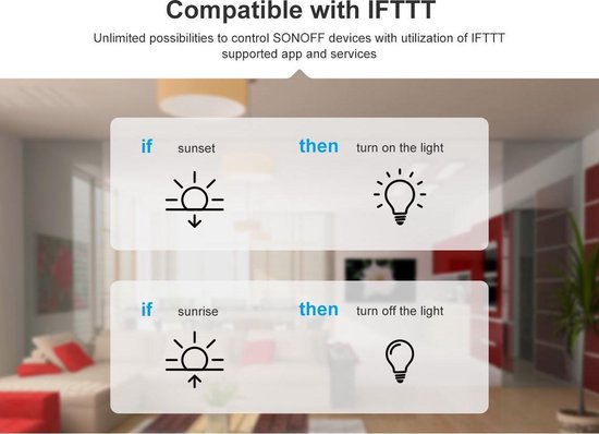 Sonoff smart switch RFR2 - WiFi met RF433-bediening