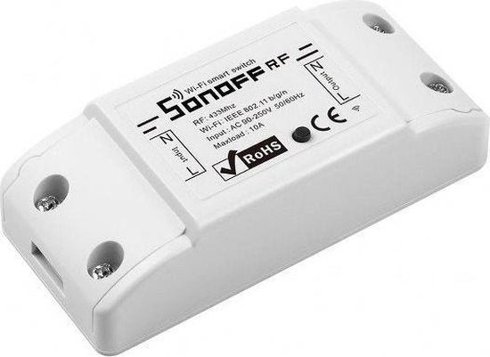 Sonoff smart switch RFR2 - WiFi met RF433-bediening