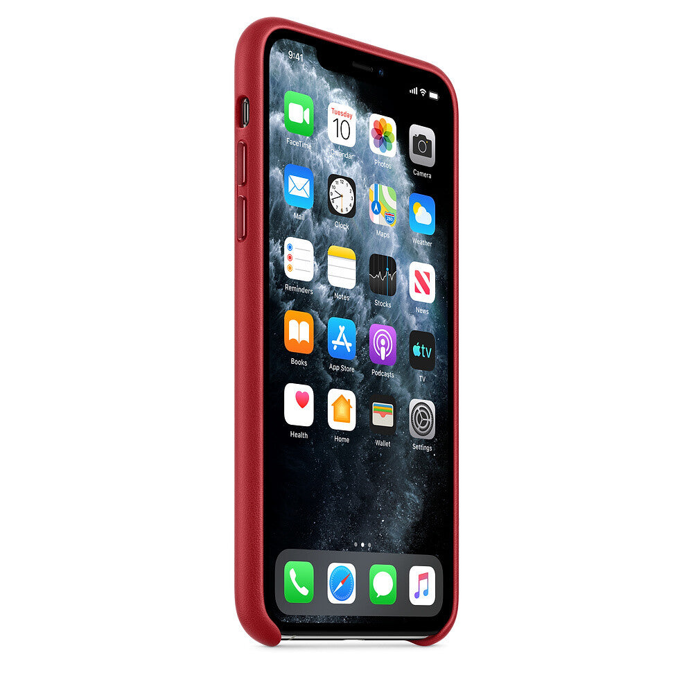 Apple iPhone 11 Pro Max Leather Case - (PRODUCT)RED