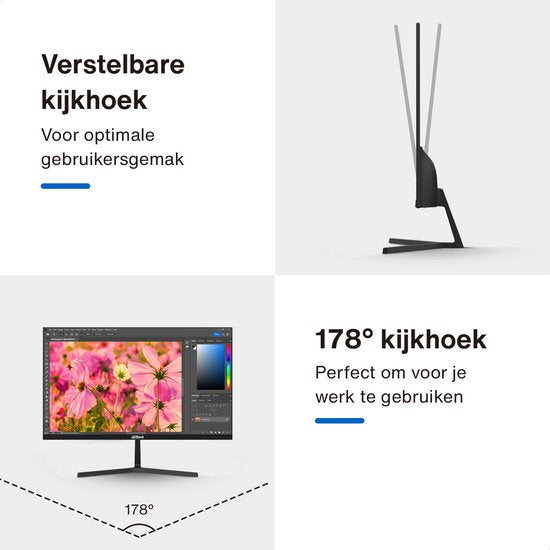 Dahua LM24-B200S monitor - Full HD VA 100 Hz - 24 inch - inclusief HDMI-kabel