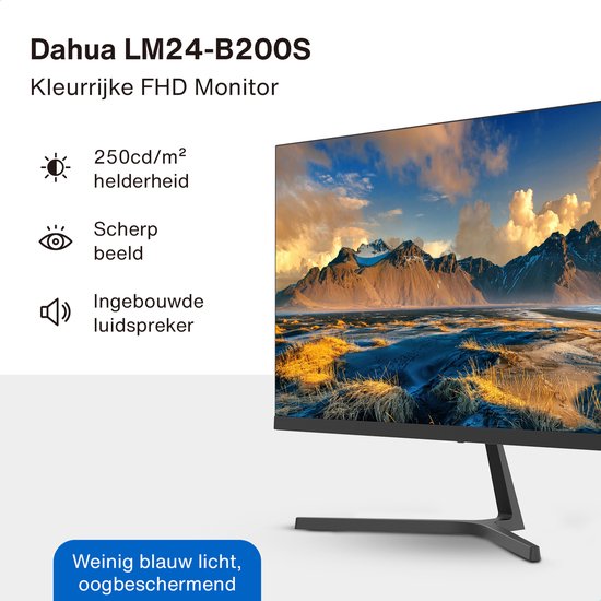 Dahua LM24-B200S monitor - Full HD VA 100 Hz - 24 inch - inclusief HDMI-kabel