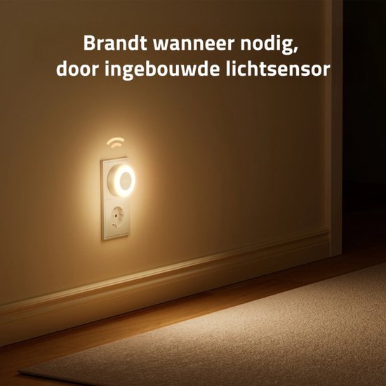 Yeelight nachtlampje - plug-in kinderkamer - schemersensor