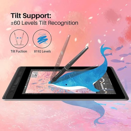 Huion Kamvas Pro 13 grafische tablet - 5.080 lpi - 293,76×165,24 mm - Zwart