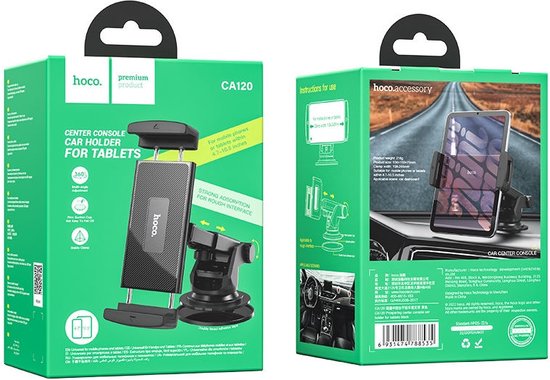 Hoco telefoon- en tablethouder auto - dashboard/raam met zuignap