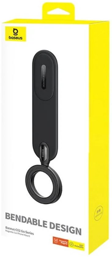 Baseus C02 Go telefoonhouder auto - magnetisch voor dashboard - MagSafe - buigbaar en verstelbaar - Zwart