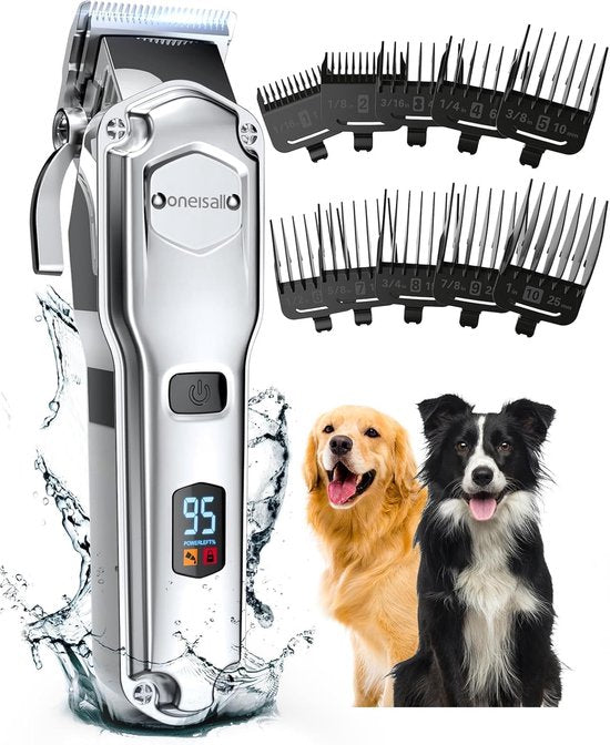 Oneisall hondentondeuse RFC-676 - poot- en vachttrimmer - draadloos oplaadbaar - voor kat en hond