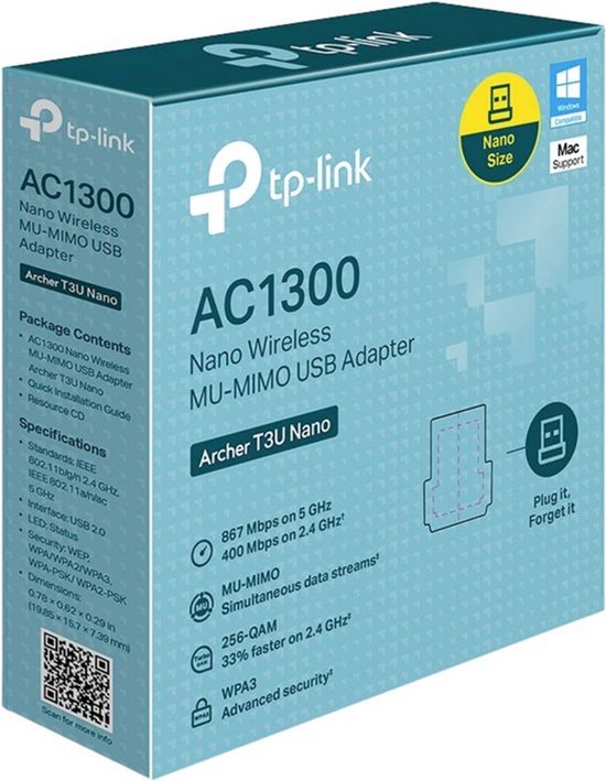 TP-Link Archer T3U Nano - USB WiFi adapter