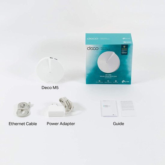 TP-Link Deco M5 mesh WiFi router - uitbreiding - 1300 Mbps - 1 stuk