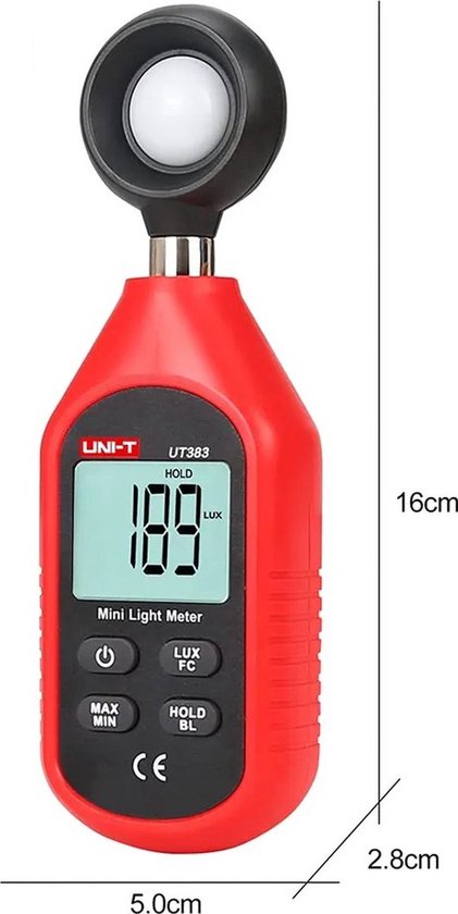 UNI-T luxmeter - digitaal LCD - 200.000 lux