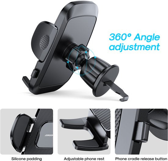 Joyroom JR-ZS259 telefoonhouder auto - clip voor ventilatierooster - Zwart