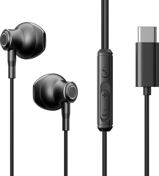 Joyroom oordopjes - USB-C met microfoon - Zwart