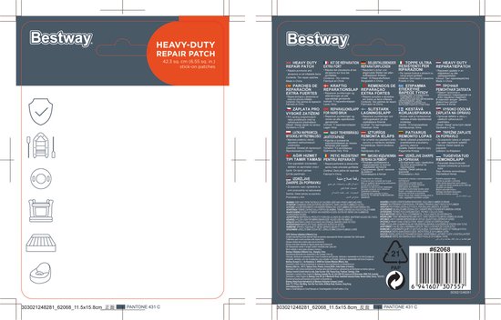 Bestway Flowclear reparatieplakker - extra zwaar