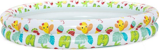 Bestway opblaasbaar zwembad set van 3 - met zwemband en strandbal - ⌀ 120 cm