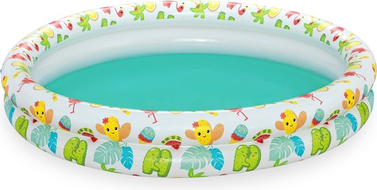 Bestway opblaasbaar zwembad set van 3 - met zwemband en strandbal - ⌀ 120 cm