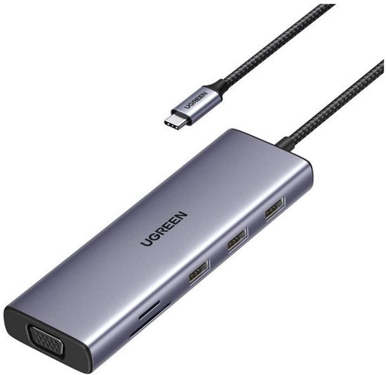 Ugreen Revodok USB-C hub - 6-in-1 met 4K HDMI - 10.000 Mbit/s