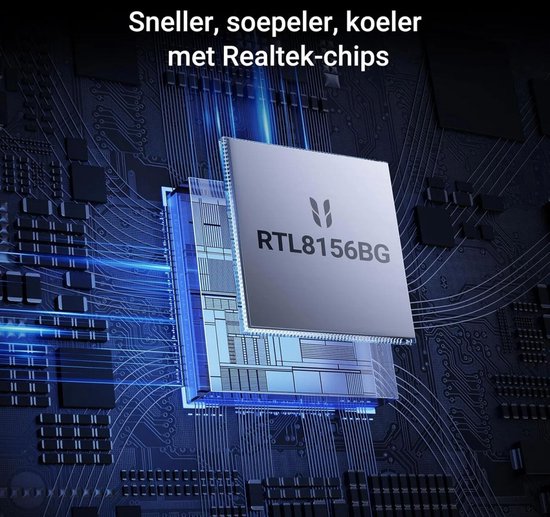 Ugreen CM648 ethernet adapter - USB-C naar RJ45 - 2,5 Gb/s - aluminium